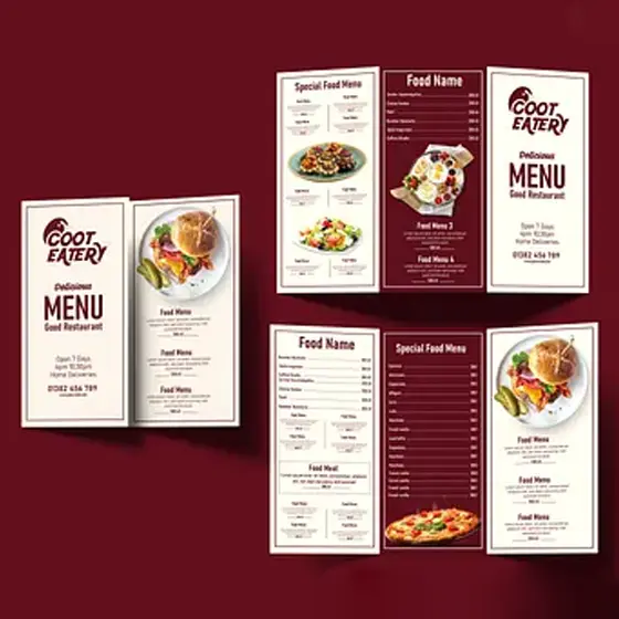 <h3>Menu Designs</h3>